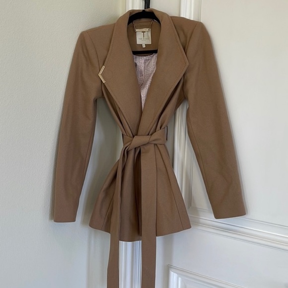 Ted Baker Jackets & Blazers - Ted Baker Mini Peacoat, Cognac